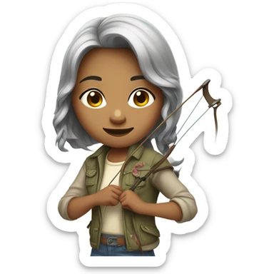 Im just a girl bow sticker