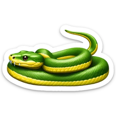 Snake with legs sticker