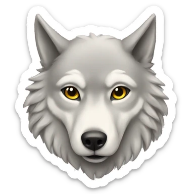 Wolf angel sticker