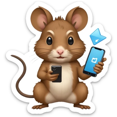 Degu playing brawlstars sticker