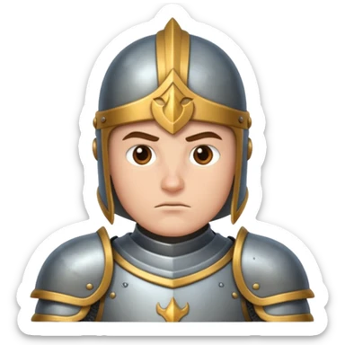 brave knight sticker