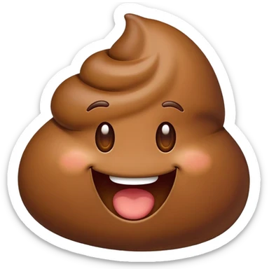 poop funny emoji sticker