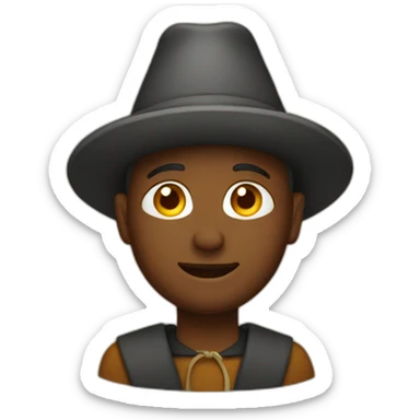 thanksgiving pilgrim sticker