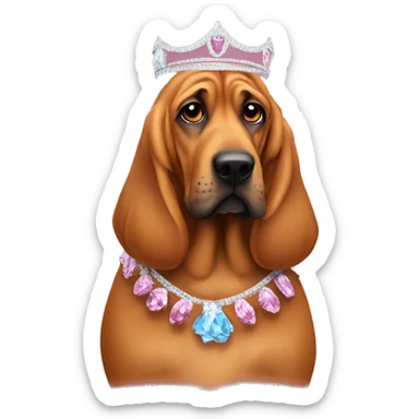 Beauty pageant bloodhound  sticker
