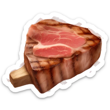t bone steak bbq sticker