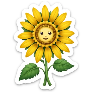 Chupeta amarela com um girassol  sticker