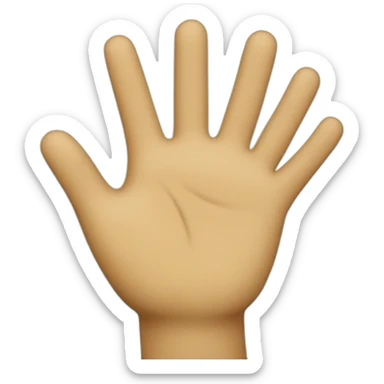 high five and victory  sticker