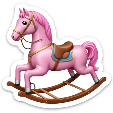 pink Rocking Horse sticker