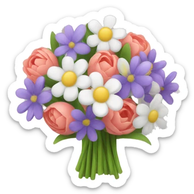 spring flower bouquet sticker