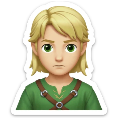 link from ocarina of time sticker