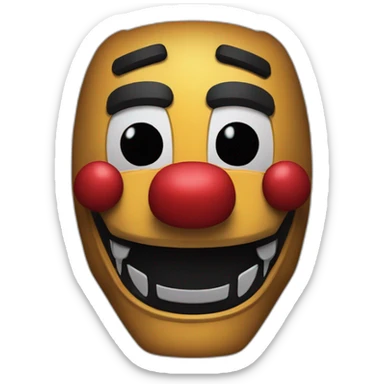 Máscara del personaje puppet de fnaf sticker
