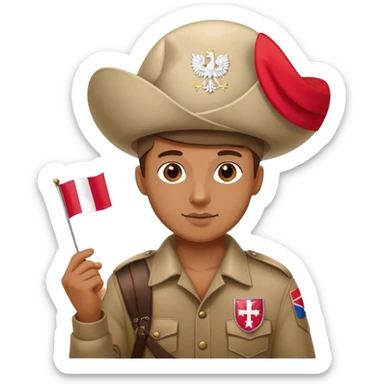 Man polish patriot patriot poland
 sticker