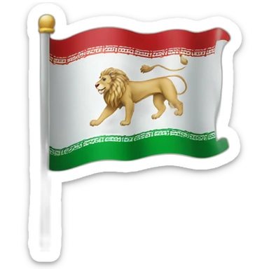 flag Iran lion sticker
