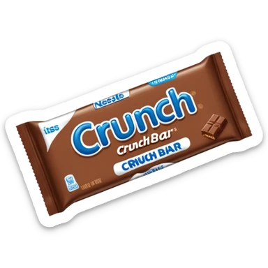 Nestle crunch bar emoji sticker
