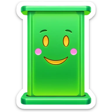 the green bar "friend" sticker