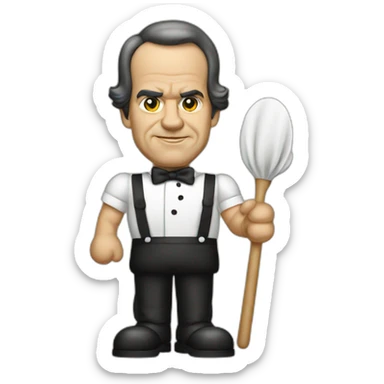 French maid Richard Nixon sticker