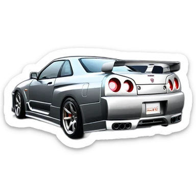 nissan gtr r34 skyline sticker