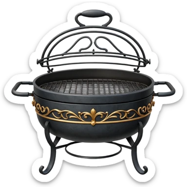 Romantic grill  sticker