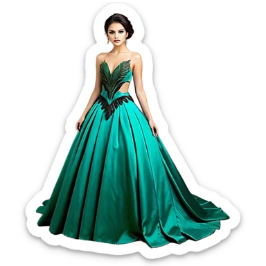 ave Cabeza y espalda: tonos verdes y azulados brillantes.

Pecho: anaranjado intenso que contrasta con el resto del cuerpo.

Alas: mezcla de verdes y negros.

Cola: larga y elegante, con dos plumas centrales que terminan en forma de “raqueta”. sticker