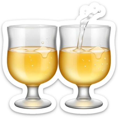 Two Baijiu cups are toasting sticker