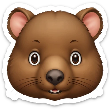 Wombat’s face sticker