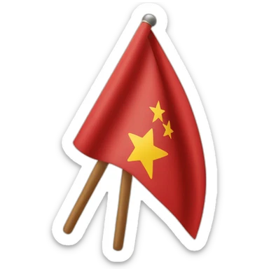 bandera gallega con estrella roja sticker