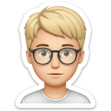 Twink in glasses  sticker