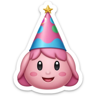 Birthday Kirby sticker