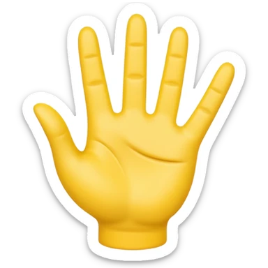 3D emoji-style icon of a yellow hand in the emoji style, making the hang loose sign.
 sticker