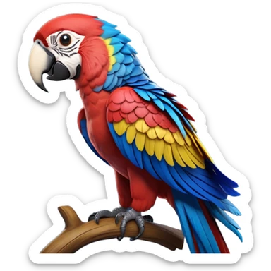 cinematic-macaw-realistic-full-body-standing-emoji,-vibrant-feathers-glowing-with-rich-reds,-blues,-and-yellows,-head-tilted-dramatically,-curved-black-beak-gleaming,-piercing-dark-eyes-exuding-confidence,-simplified-yet-realistic-focused-features,-highly-detailed,-glowing-with-an-almost-sarcastic-glow

 sticker