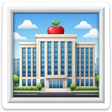 apple company building sticker