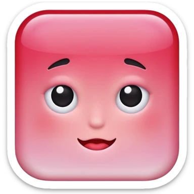 Blush pink and red sticker