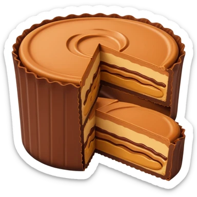 reeses peanut butter cup exact replica sticker