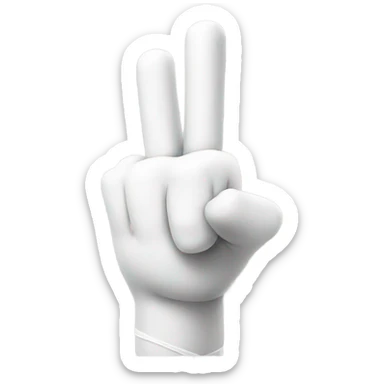 Middle finger wrapped in a white bandage sticker