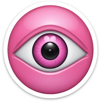 pink evil eye emoji  sticker