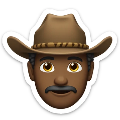 Cowboy fro sticker