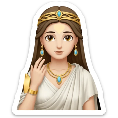 ancient greek priestess sticker