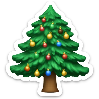 Christmas tree sticker