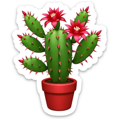 christmas cactus  sticker
