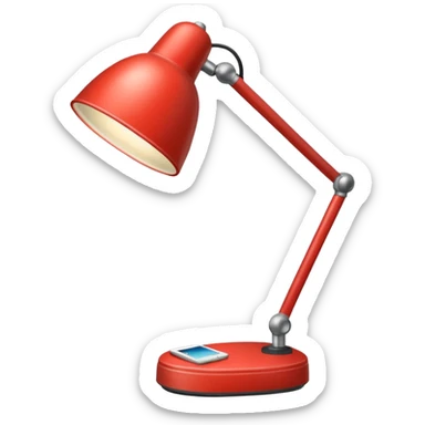 patterned desk lamp sticker