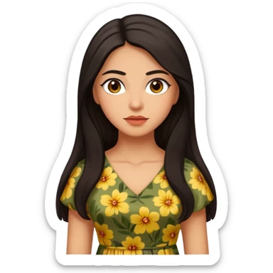 Beautiful Sicilian woman  sticker