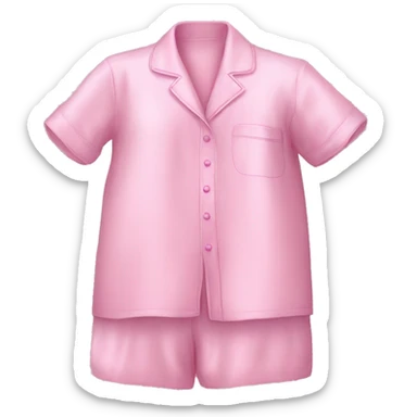 Silk pink pajamas  sticker