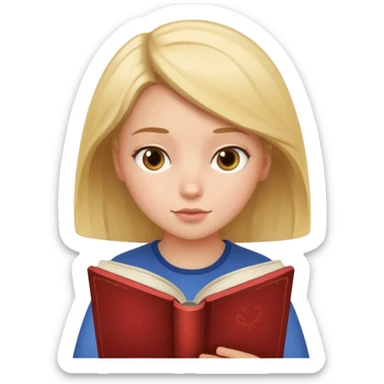 учениця дівчинка з книжкою sticker