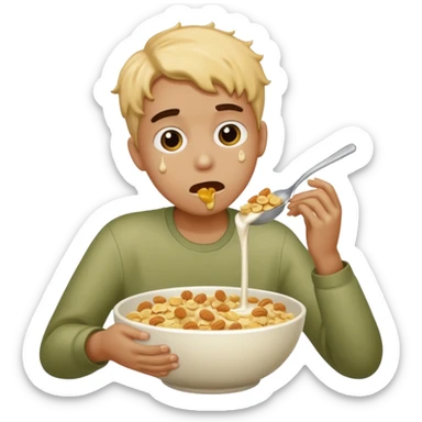 Vomit cereal milk vomit sexy vomit  sticker