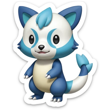 Inteleon-Vibrava-Axew-Oshawott-Pokémon-Fusion, full body sticker