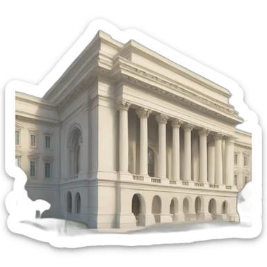 Un palais et des gens a coter sticker