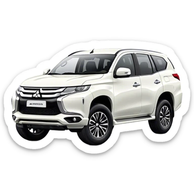 Mitsubishi Pajero sport - Mitsubishi (Model Year: 2021) (Iconic colour: White) sticker
