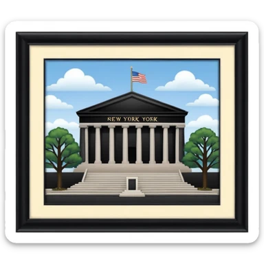 haz un emoji del memorial museum 11/9 de new york hazlo mejor y mas realista sticker