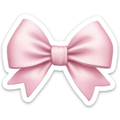 Light pink bow sticker