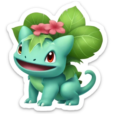 flower ivysaur sticker